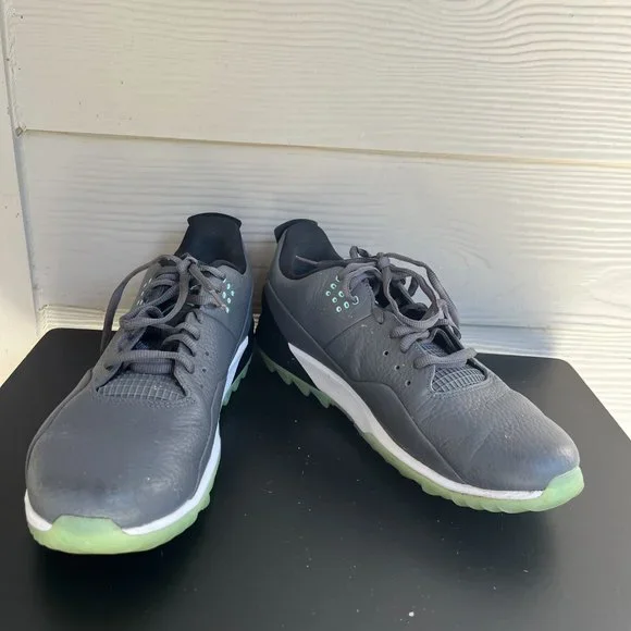 Nike Air Jordan Men's ADG 3 Dark Grey Green Glow Golf Shoes Size 9.5 - Picture 7 of 13